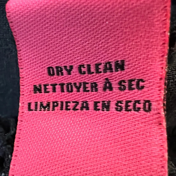 Betsey Johnson Women's Black Sheer Neckline White Collar Dress. Size 10. - Picture 12 of 13